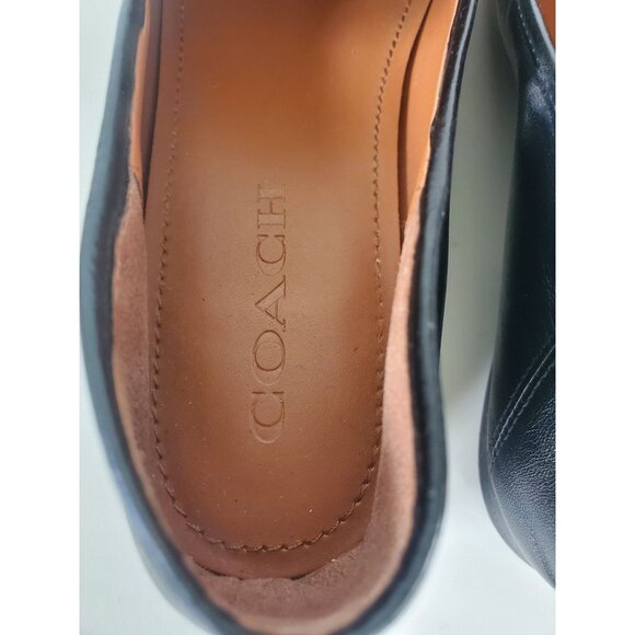 Coach Womens Haley Black Leather Horse Bit Slip-On Loafer Shoes Size 8.5B - Picture 4 of 15